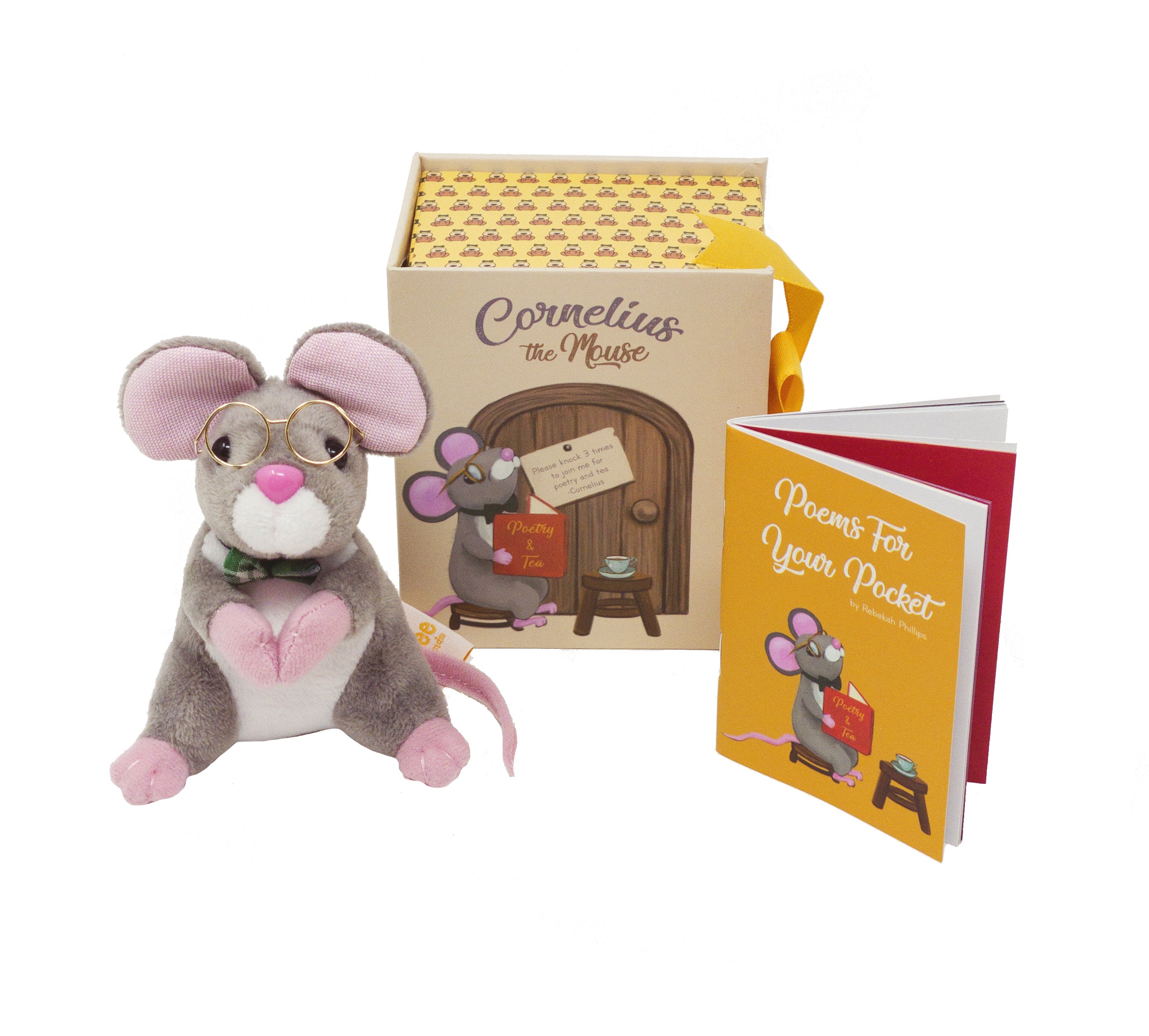 Cornelius the Mouse Plush Toy and Poetry Booklet